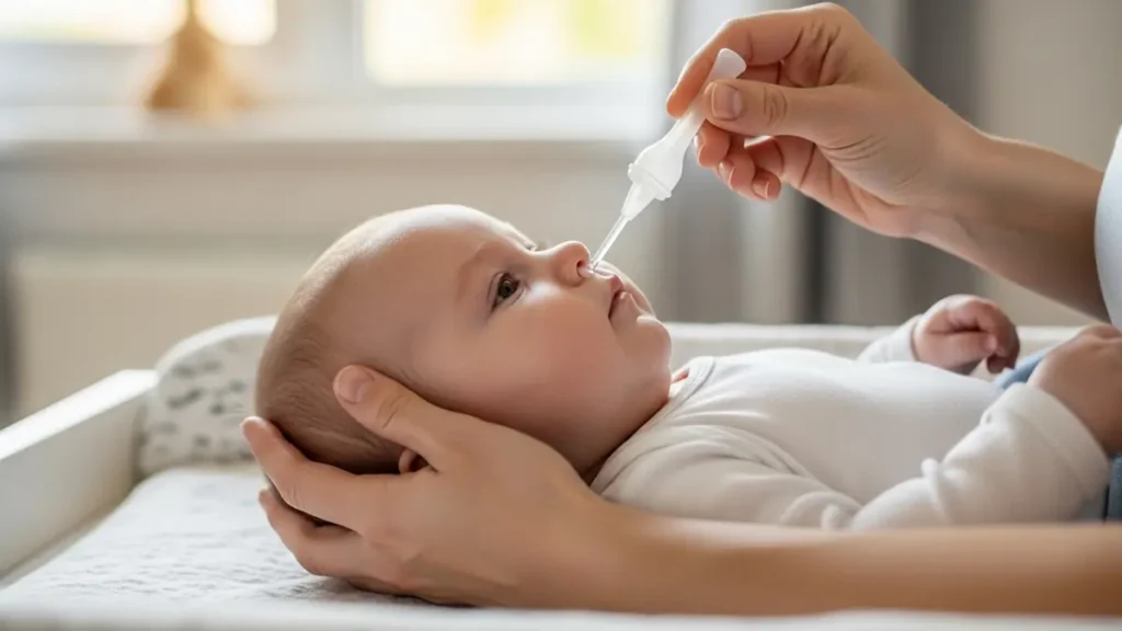 Pode fazer lavagem nasal com água em bebê? 1 Pode fazer lavagem nasal com água em bebê