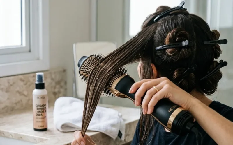 Cabelo sem frizz: aprenda a usar a escova secadora